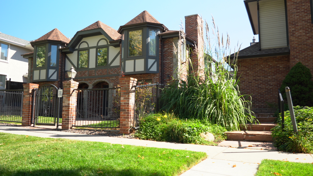 Tudor Revival home with half-timbered facade in Cherry Creek North, Denver